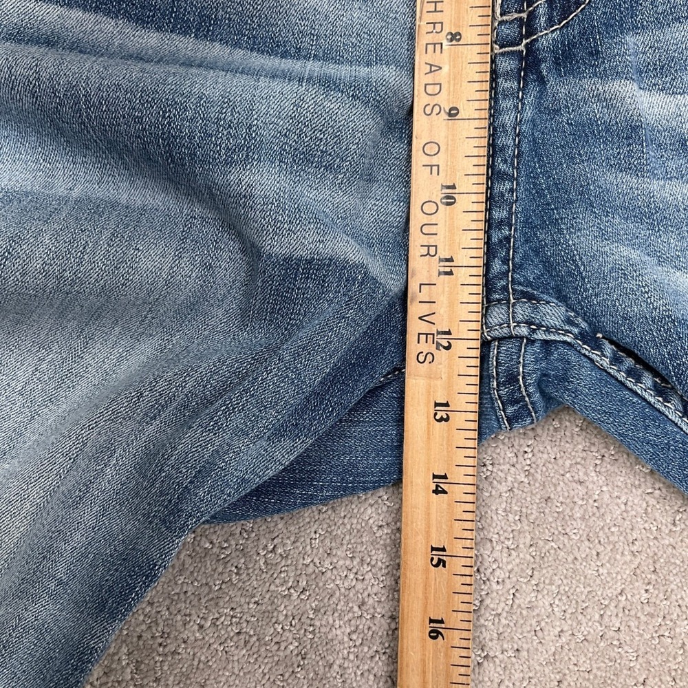 BKE Tyler Jeans Mens 42R Blue Whisker Straight Leg Y2K Rock Casual Stretch Denim - Picture 7 of 12